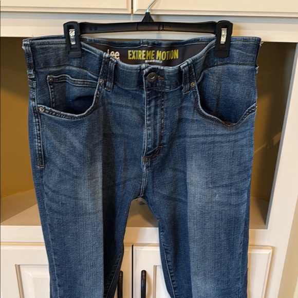 Lee Blue Men’s Jeans with Stretch and Faded Design 36x32 - Picture 5 of 6